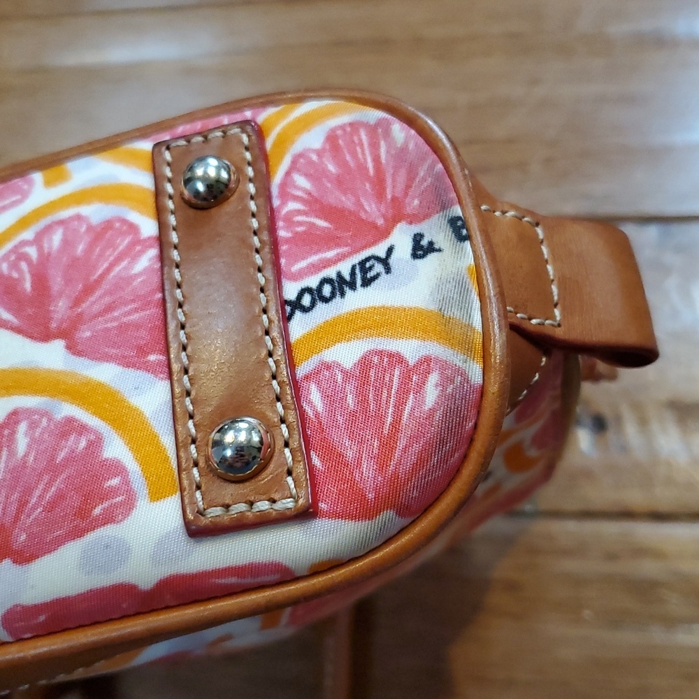 Dooney & Bourke Pomelo Bitsy Grapefruit Print Women's Bag - Orange and Pink - Picture 14 of 15